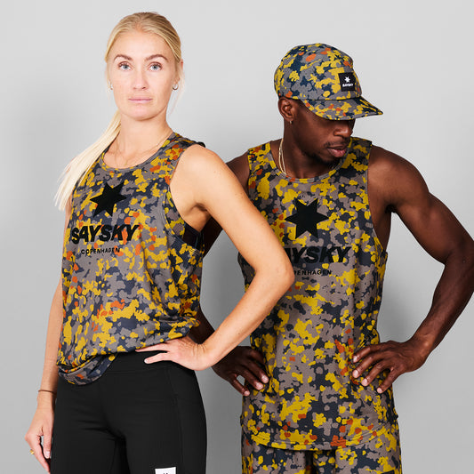 レースシングレット MMRSI01c1019 Camo Combat Singlet - Yellow/Grey Flecktarn Fall Camo [メンズ]