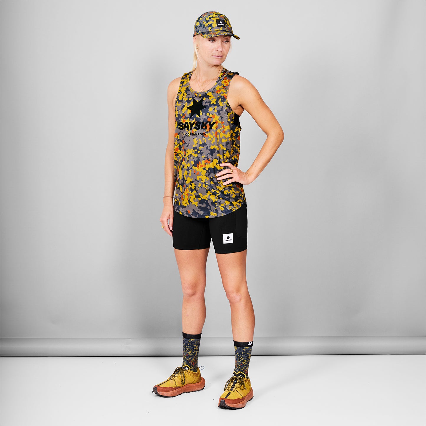 レースシングレット MMRSI01c1019 Camo Combat Singlet - Yellow/Grey Flecktarn Fall Camo [メンズ]