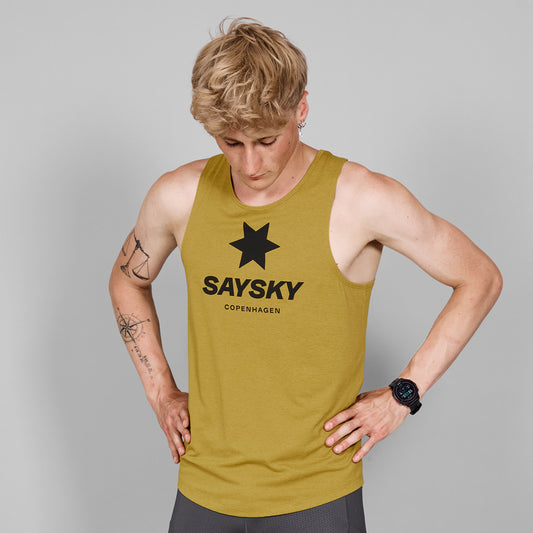 レースシングレット MMRSI30c4006 Logo Combat Singlet - Yellow Melange [メンズ]