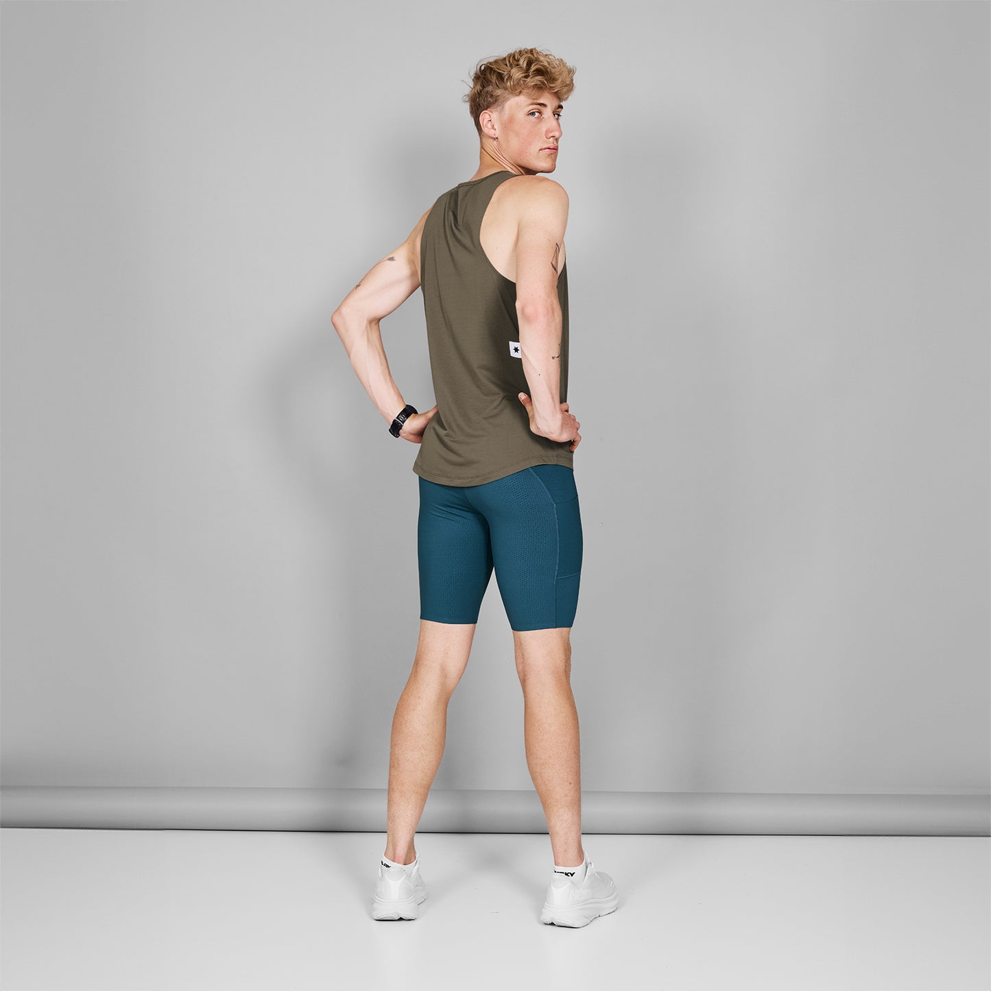 レースシングレット MMRSI30c7005 Logo Combat Singlet - Brown Melange [メンズ]