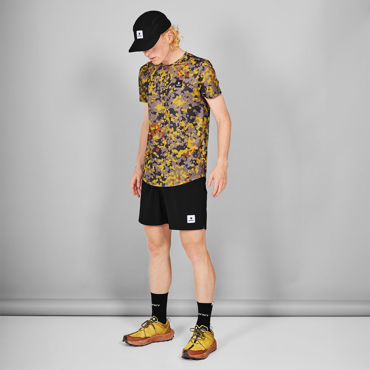 ランニングTシャツ MMRSS02c1019 Camo Combat T-shirt - Yellow/Grey Flecktarn Fall Camo [メンズ]