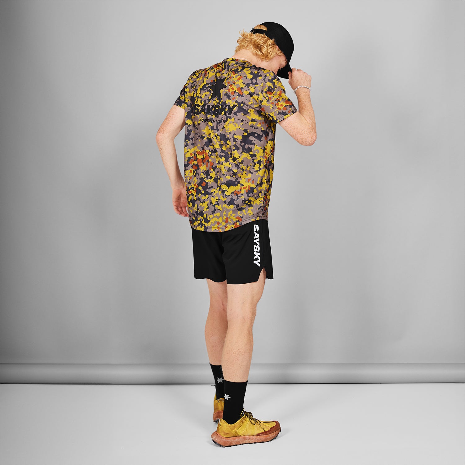 □ 公式 □ SAYSKY/セイスカイ ランニングTシャツ MMRSS02c1019 Camo