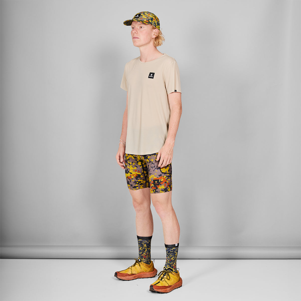 ショートタイツ MMRST01c1019 Camo Combat+ Short Tights 9inch - Yellow/Grey Flecktarn Fall Camo [メンズ]