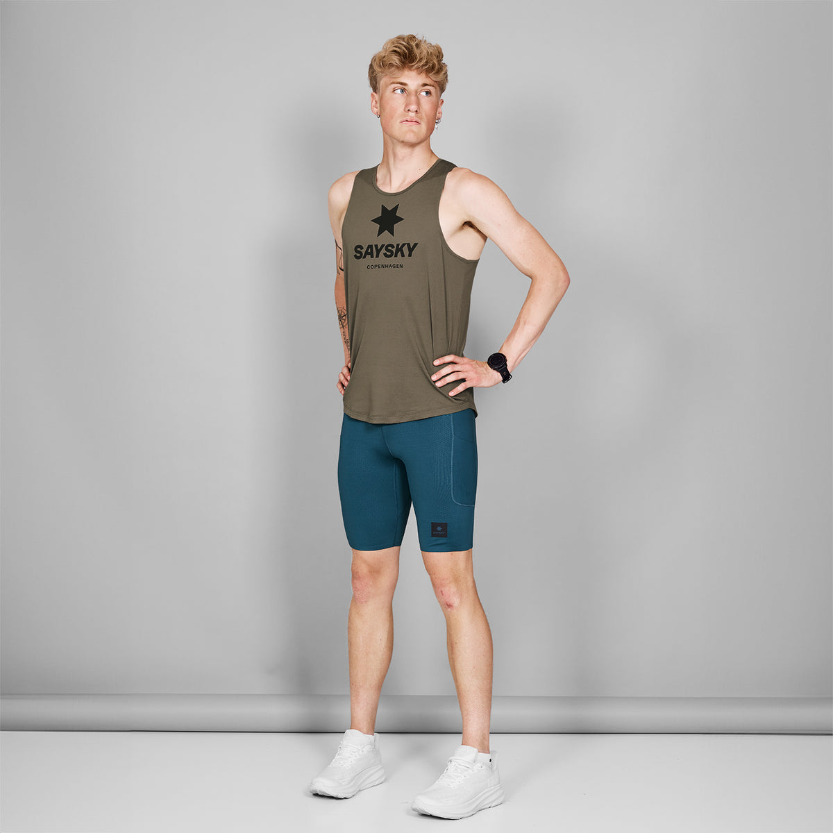 ショートタイツ MMRST31c208 Combat+ Short Tights 9inch - Blue [メンズ]