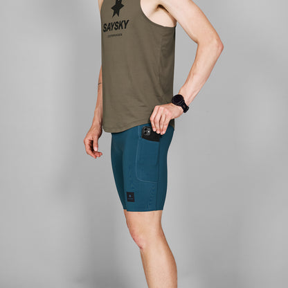 ランニングタイツ MMRST31c208 Combat+ Short Tights 9inch - Blue [メンズ]