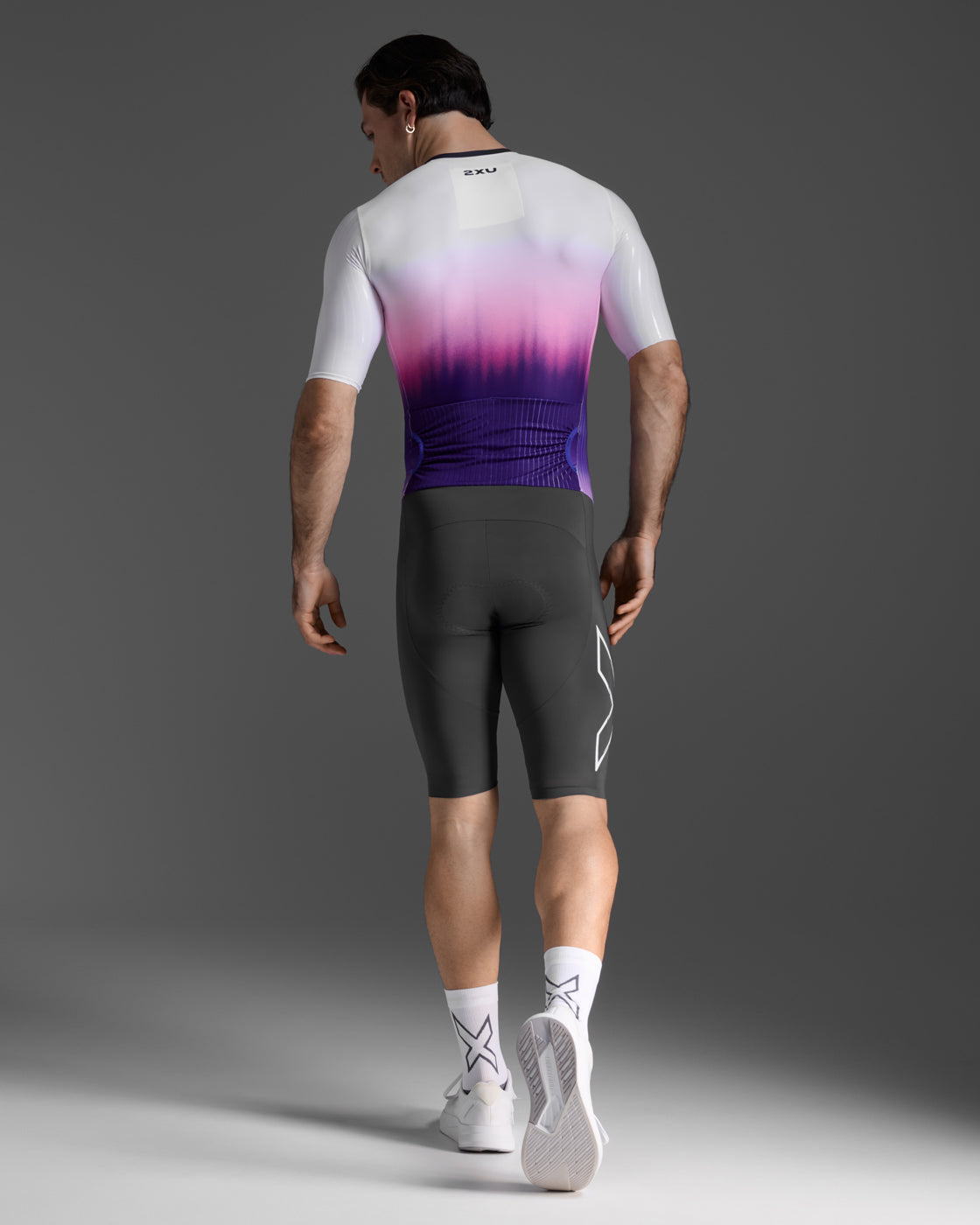 トライアスロンスーツ MT7393d-WHT-TRB Light Speed React Sleeved Trisuit - Wht/trb [メンズ]