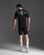 トライアスロントップ MT7395a-BLK-WHT Aero Hex Tri Sleeved Top - Black/White [メンズ]