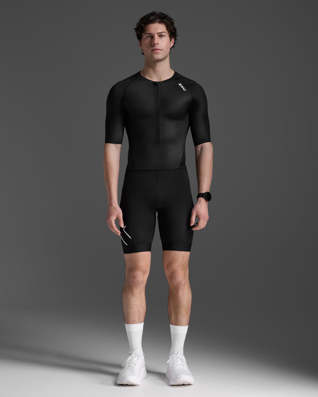 トライアスロンスーツ MT7397d-BLK-WHT Core Sleeved Trisuit - Black/White [メンズ]