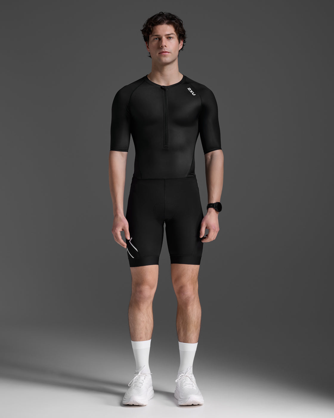 トライアスロンスーツ MT7397d-BLK-WHT Core Sleeved Trisuit - Black/White [メンズ]