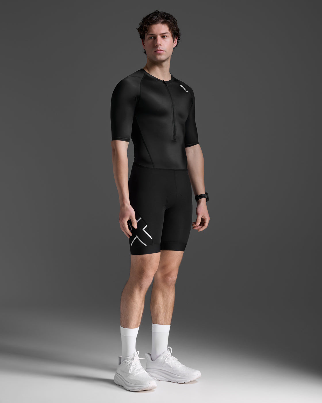 トライアスロンスーツ MT7397d-BLK-WHT Core Sleeved Trisuit - Black/White [メンズ]