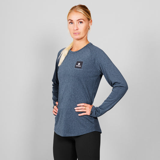 ランニングフリース MWRFL02c2009 Wmns Blaze Long Sleeve Light-weight Fleece - Blue Melange [レディーズ]