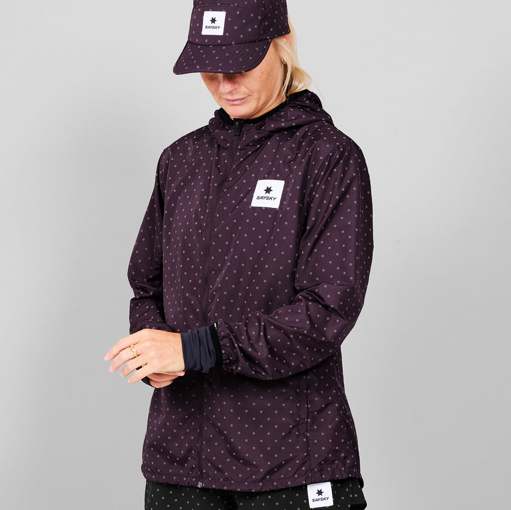 ランニングジャケット MWRJA01c1022 Wmns Reflective Polka Blaze Jacket - Purple [レディーズ]