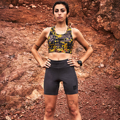 スポーツブラ MWRSB01c1019 Wmns Camo Combat Sports Bra - Yellow/Grey Flecktarn Fall Camo [レディーズ]