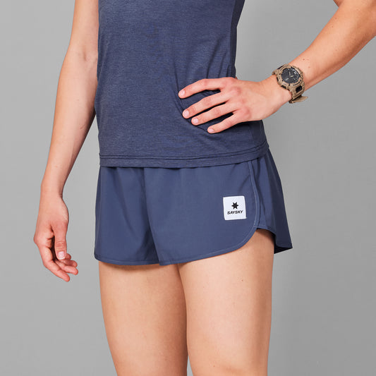 ランニングショーツ MWRSH24c207 Wmns Pace Shorts 3inch - Blue [レディーズ]