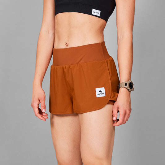 ランニングショーツ MWRSH24c407 Wmns Pace Shorts 3inch - Orange [レディーズ]