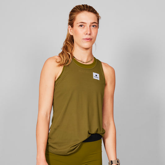 レースシングレット MWRSI60c309 Wmns Clean Flow Singlet - Green [レディーズ]