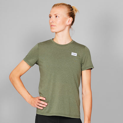 モーションTシャツ MWRSS51c3005 W Clean Motion T-shirt - Green Melange [レディーズ]