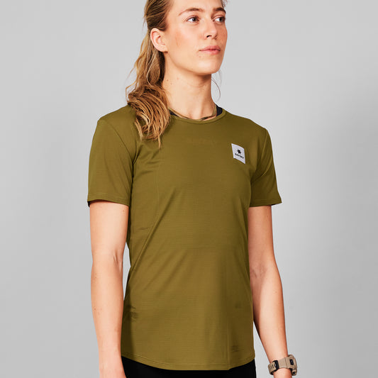 ランニングTシャツ MWRSS60c309 Wmns Clean Flow T-shirt - Green [レディーズ]