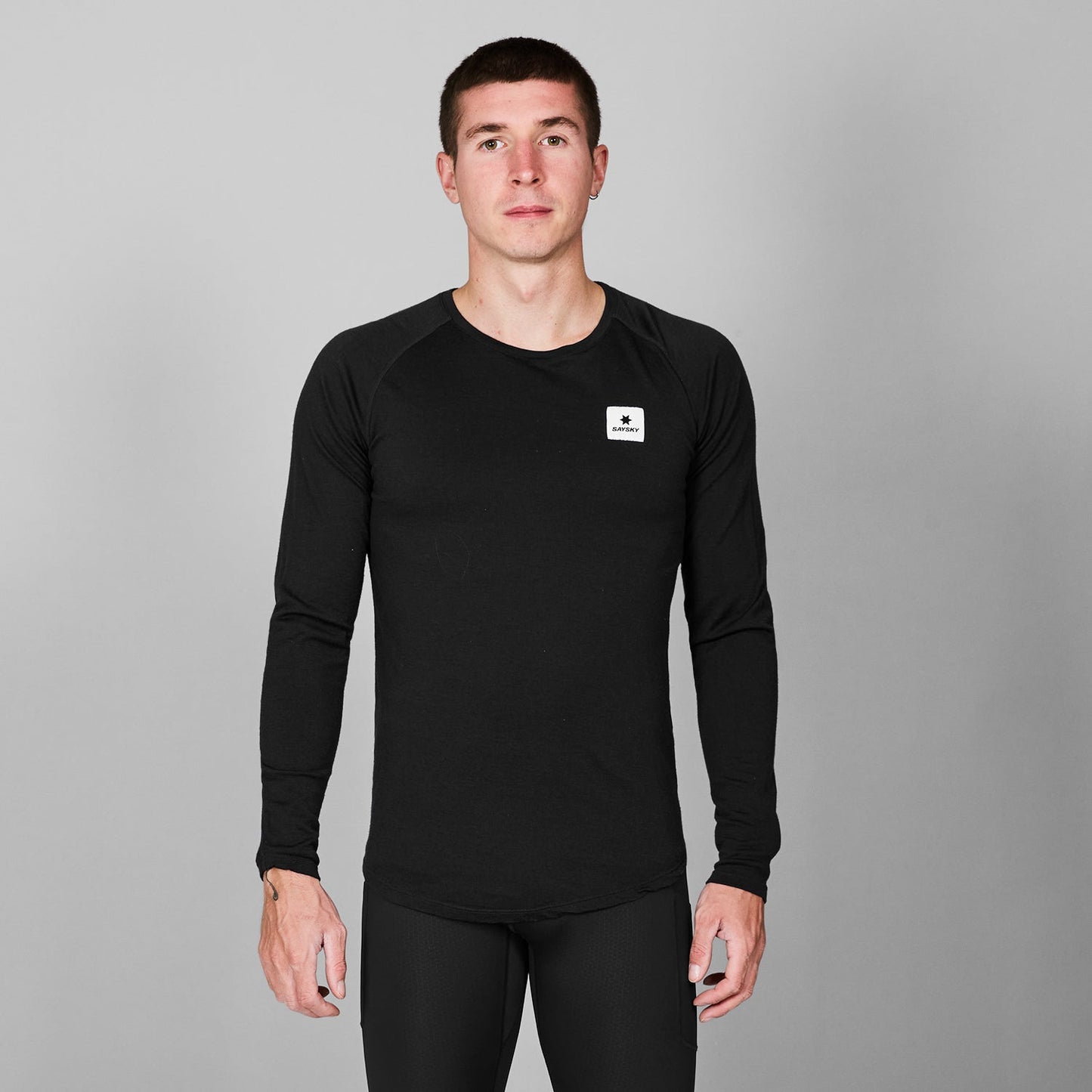 ランニングTシャツ（ロングスリーブ） XMRLS40c901 Merino Base 165 Long Sleeve - Black [メンズ]