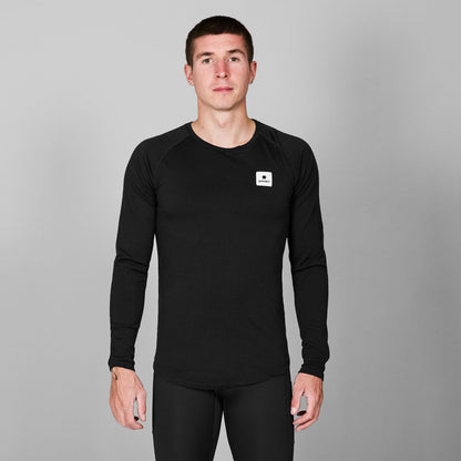 ランニングTシャツ（ロングスリーブ） XMRLS40c901 Merino Base 165 Long Sleeve - Black [メンズ]