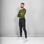 ベースレイヤー（ロングスリーブ） NMRBL32c313 Mesh Base Layer Long Sleeve - Green [メンズ]