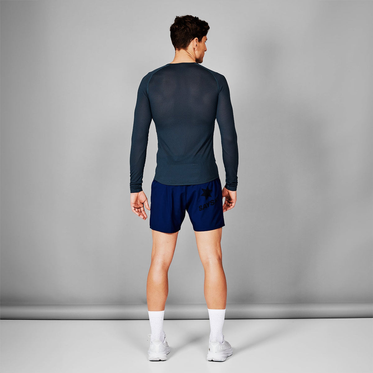 ベースレイヤー（ロングスリーブ） XMRBL32c601 Mesh Base Layer Long Sleeve - Grey [メンズ]