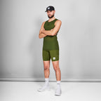ベースレイヤー（ノースリーブ） NMRBL31c313 Mesh Base Layer Singlet - Green [メンズ]