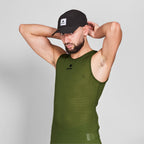 ベースレイヤー（ノースリーブ） NMRBL31c313 Mesh Base Layer Singlet - Green [メンズ]