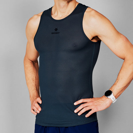 ベースレイヤー XMRBL31c601 Mesh Base Layer Singlet - Grey [メンズ]