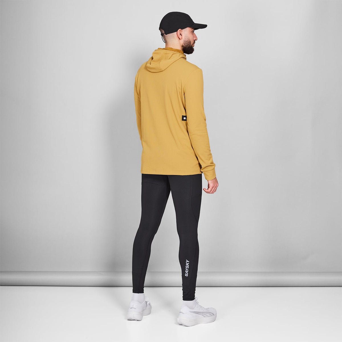 ハーフジップフリースパーカー NMRHO30c414 Combat Half Zip Fleece Hoodie - Yellow [メンズ]