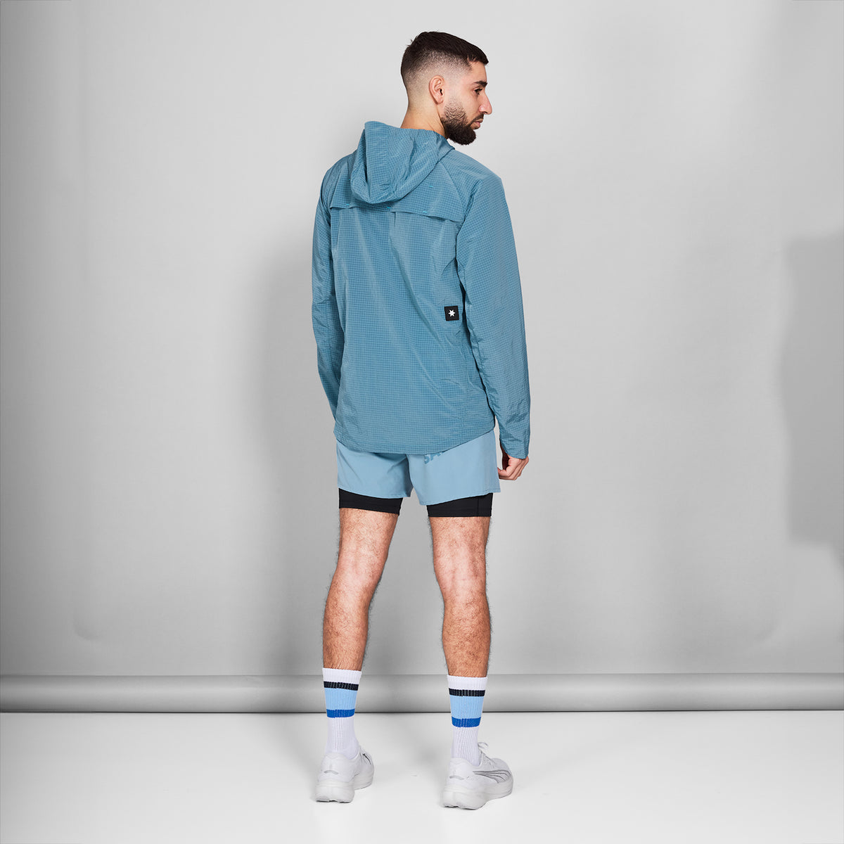 ランニングジャケット NMRJA30c214 Clean Hooded Jacket - Blue [メンズ]