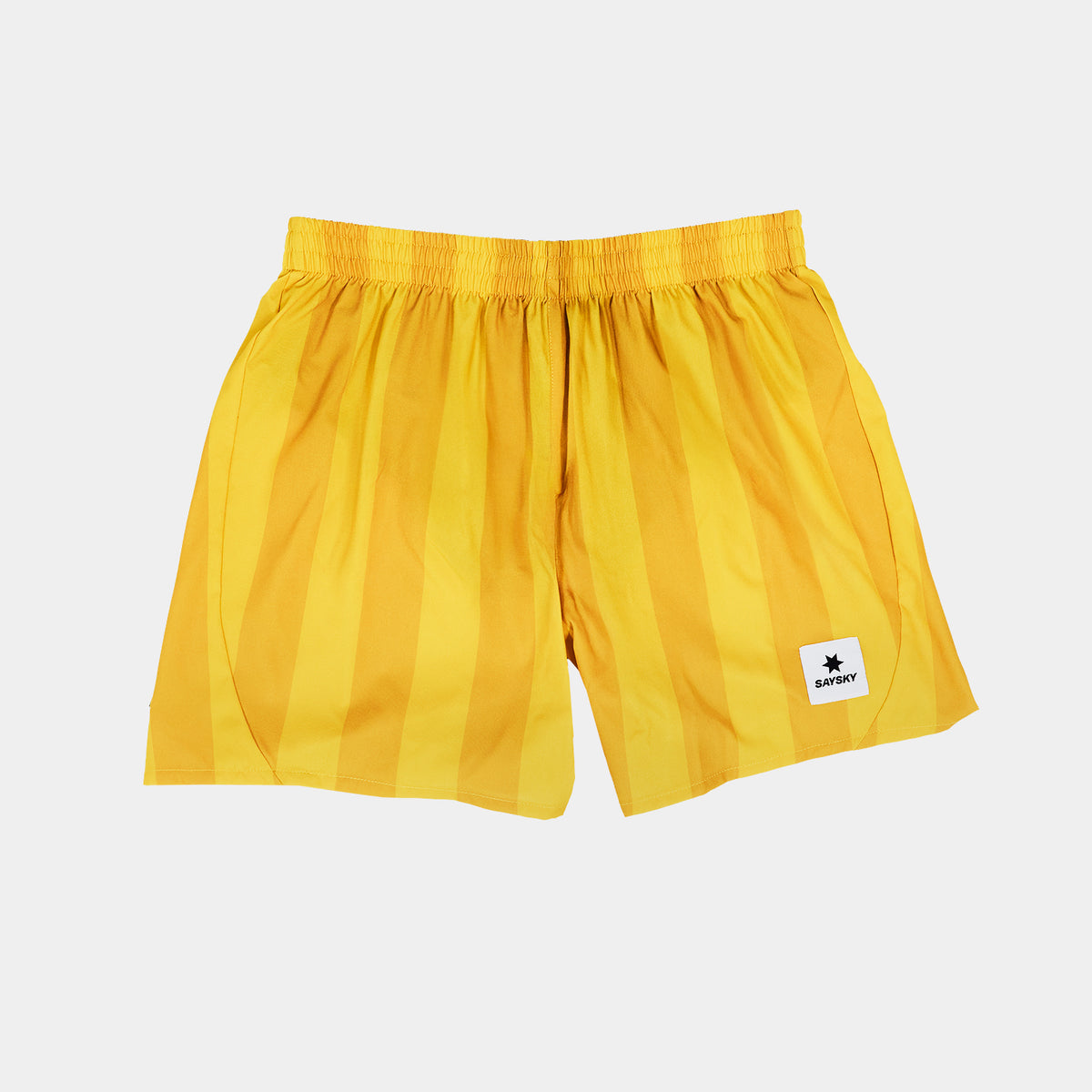 ランニングショーツ NMRSH21c008 Stripe Pace Shorts 5inch - Yellow Stripe Aop [メンズ]