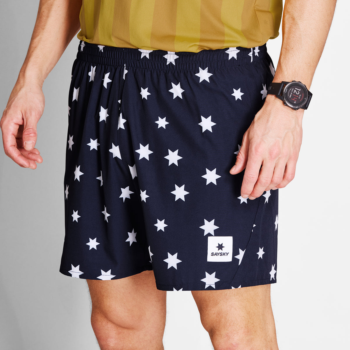 ランニングショーツ NMRSH21c1028 Star Pace Shorts 5inch - Blue/White Star Aop [メンズ]