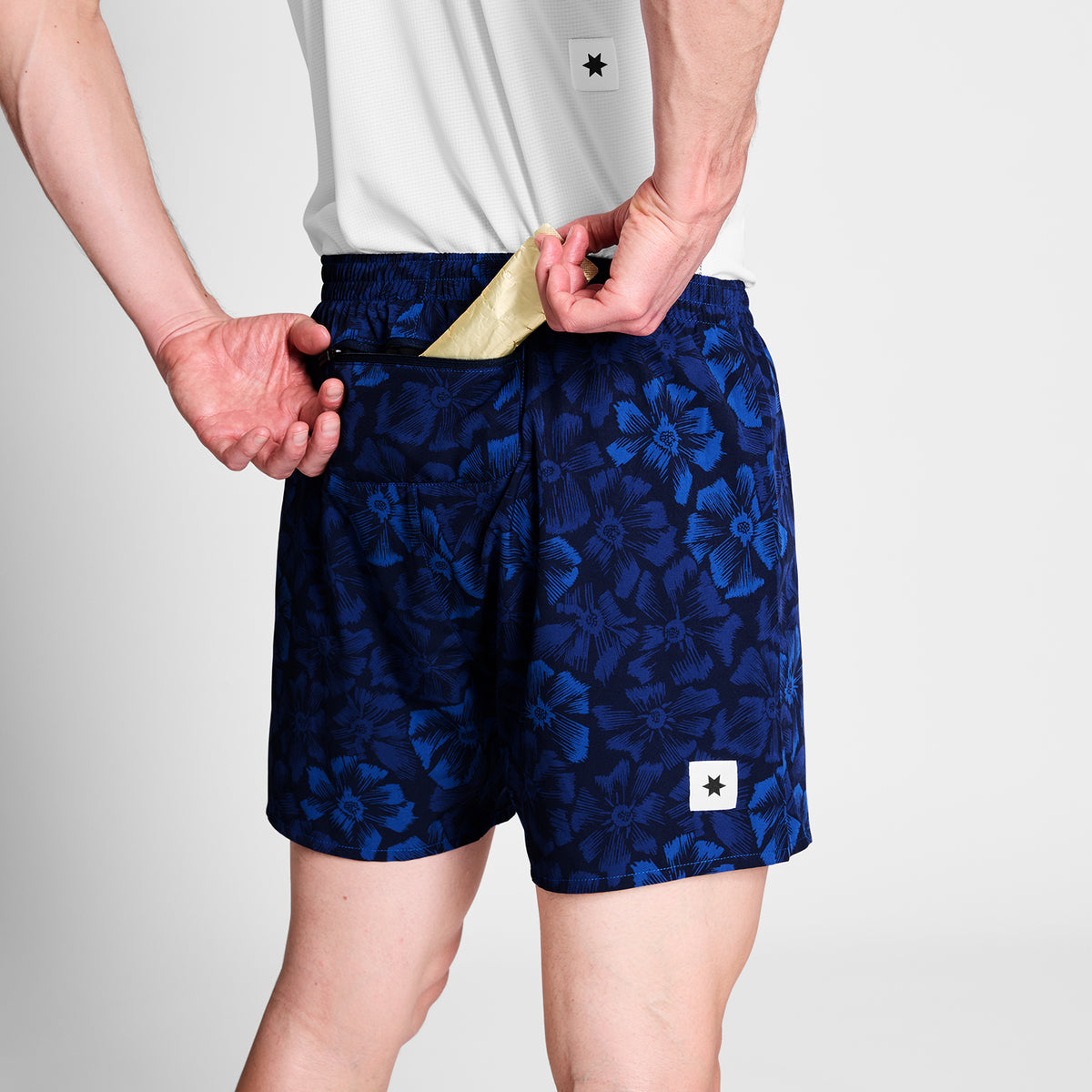 ランニングショーツ NMRSH21c1029 Flower Pace Shorts 5inch - Blue Flower Aop [メンズ]