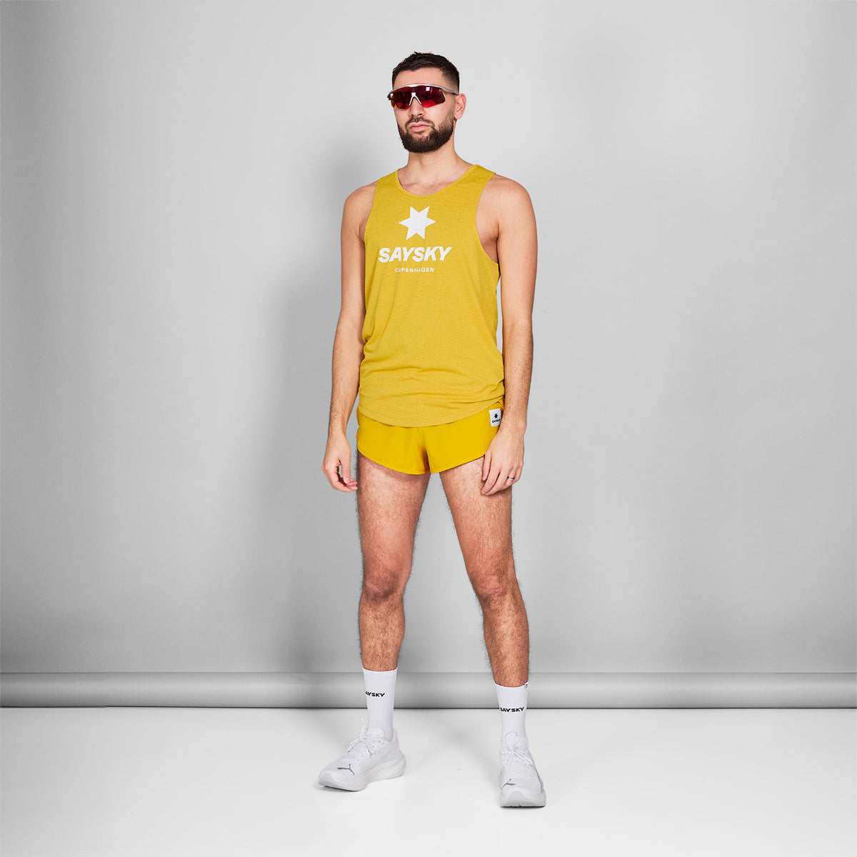 レースシングレット NMRSI30c4007 Logo Combat Singlet - Yellow [メンズ]