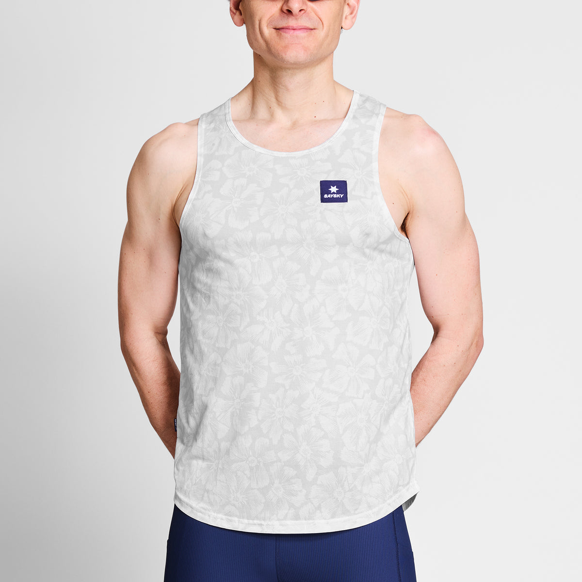 レースシングレット NMRSI31c1030 Flower Combat Singlet - White Flower Aop [メンズ]