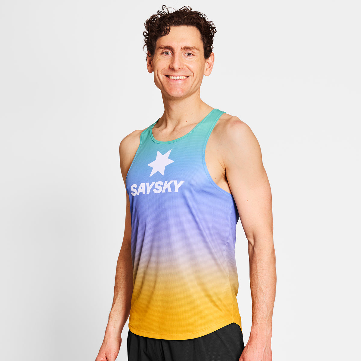 レースシングレット NMRSI60c1033 Drip Dye Flow Singlet - Purple Drip Dye Aop [メンズ]