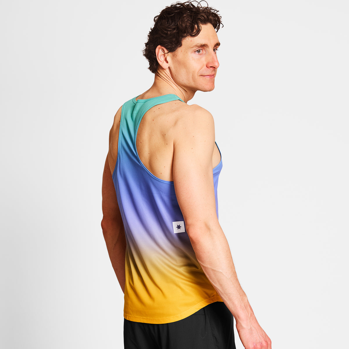レースシングレット NMRSI60c1033 Drip Dye Flow Singlet - Purple Drip Dye Aop [メンズ]