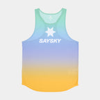 レースシングレット NMRSI60c1033 Drip Dye Flow Singlet - Purple Drip Dye Aop [メンズ]