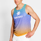 レースシングレット NMRSI62c1033 Drip Dye Flow Air Singlet - Purple Drip Dye Aop [メンズ]