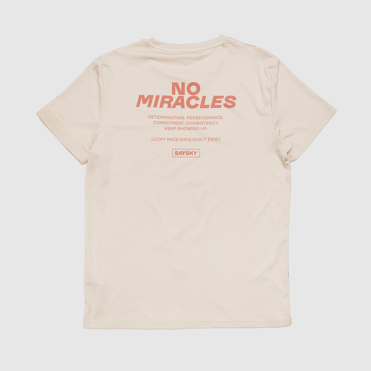 ランニングTシャツ NMRSS21c8002 Statement Pace T-shirt - Beige Melange [メンズ]