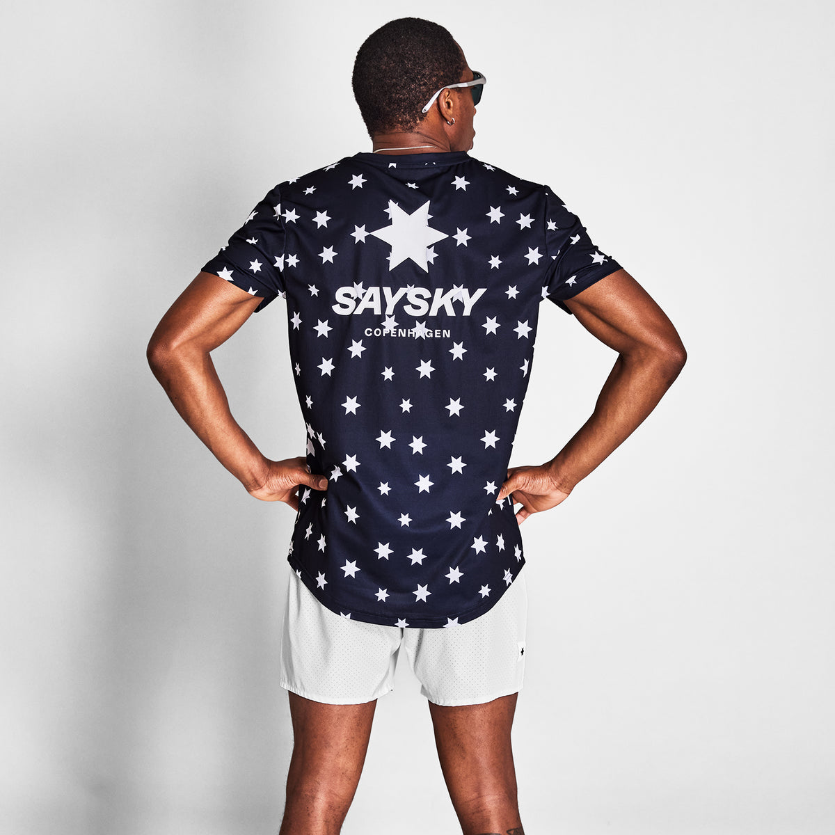 ランニングTシャツ NMRSS31c1028 Star Combat T-shirt - Blue/White Star Aop [メンズ]