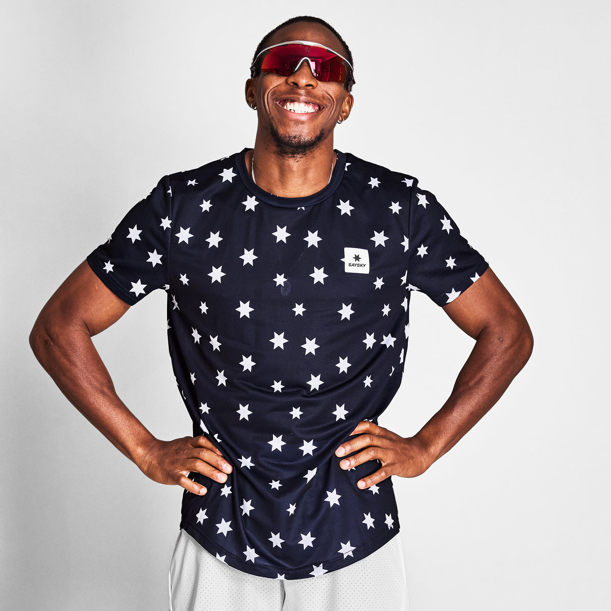 ランニングTシャツ NMRSS31c1028 Star Combat T-shirt - Blue/White Star Aop [メンズ]