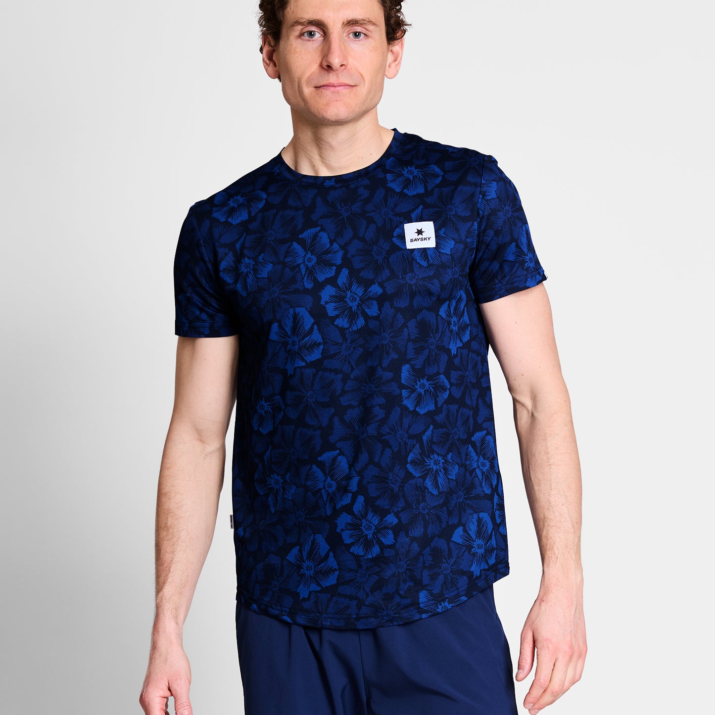 ランニングTシャツ NMRSS31c1029 Flower Combat T-shirt - Blue Aop [メンズ]