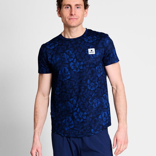 ランニングTシャツ NMRSS31c1029 Flower Combat T-shirt - Blue Aop [メンズ]