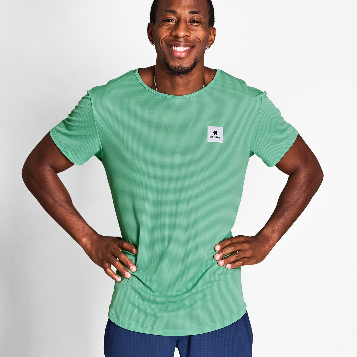ランニングTシャツ NMRSS60c1038 Reactive Flow T-shirt - Green Reactive Aop [メンズ]
