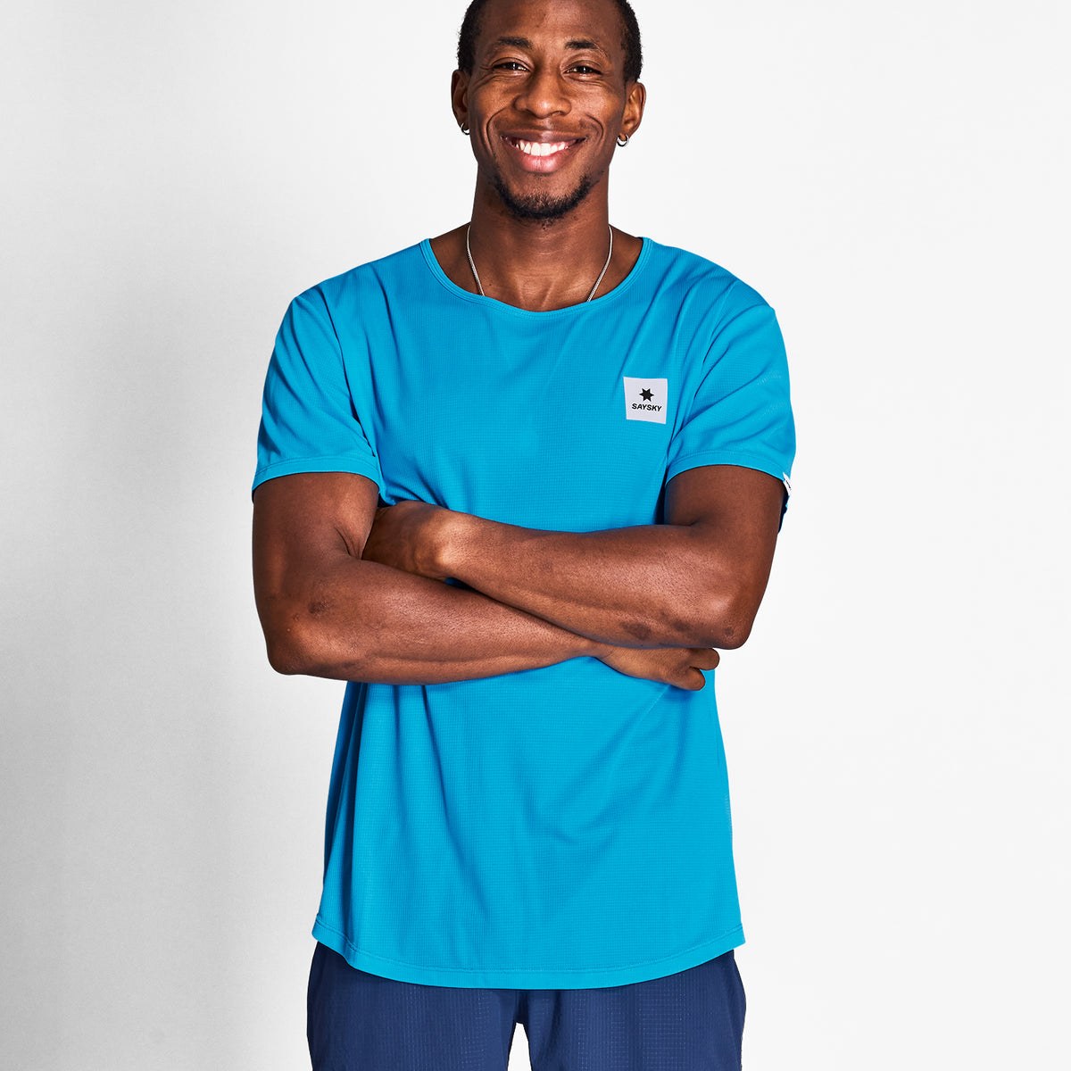 ランニングTシャツ NMRSS60c1045 Reactive Flow T-shirt - Blue Reactive Aop [メンズ]