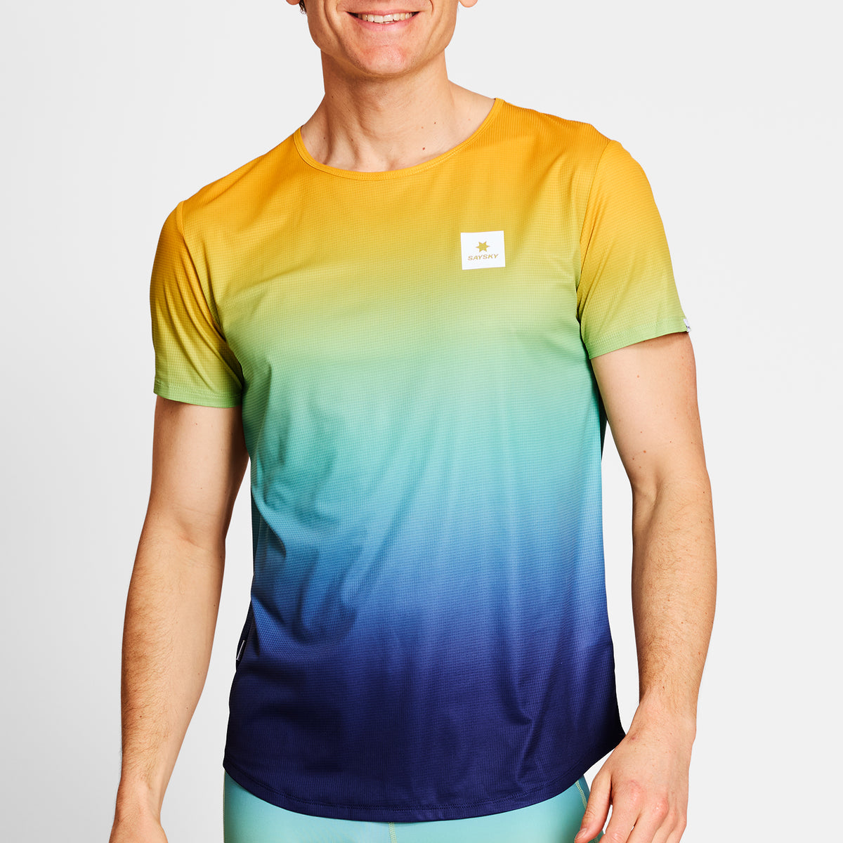 ランニングTシャツ NMRSS60c1032 Drip Dye Flow T-shirt - Blue Drip Dye Aop [メンズ]