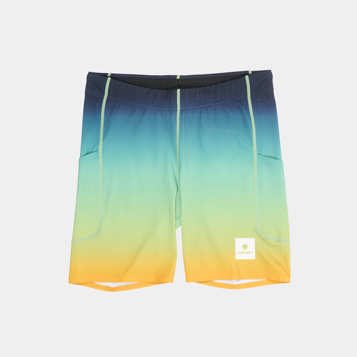 ショートタイツ NMRST33c1032 Drip Dye Combat+ Short Tights 7inch - Blue Drip Dye Aop [メンズ]