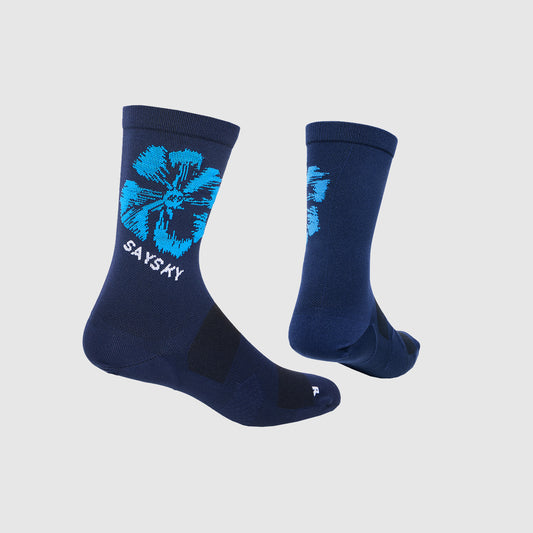 ソックス NUASO201c1029 Flower Combat Socks 200 - Blue Aop [ユニセックス]